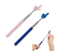 MUNZE 2 Pièces Pointeurs Rétractables,Baguette Télescopique Pour Enseignants Extensible À 1 Mètre Enseignants Bâton De Pointeur Pour Enseignement, Présentation