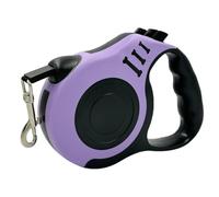 MUNZE Laisses Rétractables Pour Chiens, 1 Pièce Longueur 5M, Système De Guidage Perfectionné Ergonomique Pour Animaux Jusqu'À 15Kg (Violet)