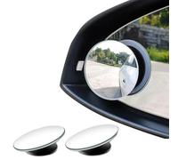 MUNZE Retroviseur Conduite Accompagnée Angle Mort Rond Sans Cadre 360° Camion Suv 2 Pièces Argent