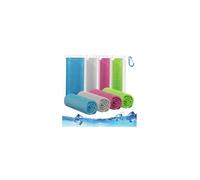 Muorruo 4er-Pack de Serviettes rafraîchissantes pour Cou et Visage, Bandages rafraîchissants pour Cou, Serviettes de Sport rafraîchissantes, Serviettes en Tissu Respirant et Doux pour l'entraînement