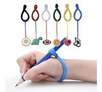 Muorruo Lot de 6 Manches pour Crayons pour Les Enfants, entraîneur Ergonomique pour l'écriture des Tout-Petits, Aide à l'écriture pour Enfant en Maternelle pour Main Gauche et Droite