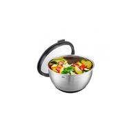 muovo Bol de cuisine en acier inoxydable de 2,5 L avec couvercle