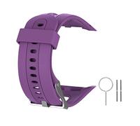 Muovrto Bracelet pour Garmin Forerunner 10,Bracelet Remplacement en Silicone pour Garmin Forerunner 15 (Violet, L/pour Homme)