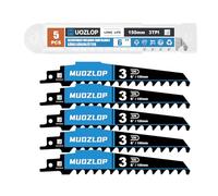 MUOZLOP 150 mm, 3 TPI Lames de scie sabre en carbure carbure, 5 pièces Lames de scie sabre, Lame de scie en carbure pour bois (5, 3T/150 mm)