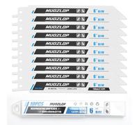 MUOZLOP Lot de 10 lames de scie sabre,2 cm, 14 TPI, pour scie sabre à bois/métal (10, 14TPI, 150 mm)
