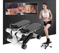 MUPAI Stepper avec L'écran LCD et Extenseurs pour Fitness, Noir