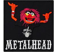 MUPPET ANIMAL METALHEAD Heavy Metal Rockabilly Biker Écusson Patch