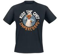 Muppets Le Show Kiss The Chef - Chef Suédois Homme T-Shirt Manches Courtes Noir 3XL