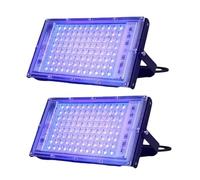 muqeu 2 Pcs UVA Lampe Noire 220V Lampes Noires pour Éclairage de Scène, Peinture Corporelle Fluorescente, Prise EU 100W