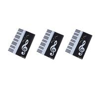 muqeu Dossier de Musique à Feuilles Mobiles 3 PCS 6 Pages, Plastique Noir, Adapté pour le Format Lettre A4, Dossier Pliable pour Chorale