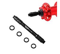 MUQZI Adaptateur QR pour vélo de 12 à 9 mm, adaptateur de moyeu de roue avant de 100 mm à dégagement rapide pour VTT et vélo de route, noir