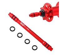 MUQZI Adaptateur QR pour vélo de 12 à 9 mm, Adaptateur de moyeu de Roue Avant de 135 mm, à dégagement Rapide pour VTT Rouge