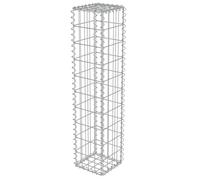 Mur À Gabion Avec Couvercles Acier Galvanisé 20 X 20 X 100 Cm