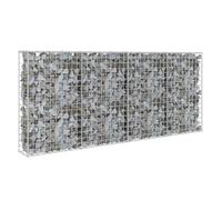 Mur à gabion avec couvercles Acier galvanisé 200 x 20 x 85 cm