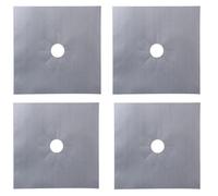 Mur Auto-Adhésif Fendu Colle Écusson Plaque De Couverture Carrée,Couvercle Décoratif,Climatisation,Bouchon De Tuyau Anti-Poussière - Type Silver 4 Pieces #C