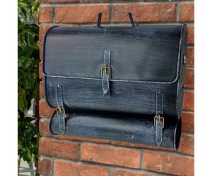 mur courrier boîte journal casier rouleau noir bleu sac d'école design