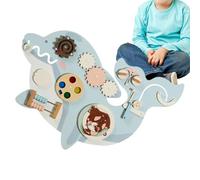 Mur d'activité - Plateau de jeu pour l'apprentissage précoce, tableau sensoriel en bois, constructeur de motricité | Développement interactif, éducation, engagement, croissance cognitive, coordination