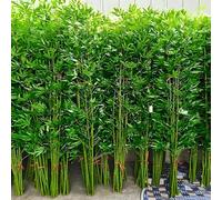 Mur de bambou artificiel, clôture de confidentialité en bambou artificiel pour patio, cloisons de séparation intérieures et extérieures, cloison de séparation en plantes,2m/6.5fttall-30Bamboo
