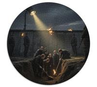 Mur de Berlin 1000 Pièces Jigsaw Puzzles Puzzle Circulaire pour Enfants Cadeaux Jeu D'Intelligence De l'art De La DécoRat ION Moderne 1000pcs (67.5x67.5cm)