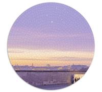 Mur de Berlin 1000 Pièces Jigsaw Puzzles Puzzle Rond pour Adultes Et Enfants Encastrement Parfait Jeu D'Intelligence De l'art De La DécoRat ION Moderne 1000pcs (67.5x67.5cm)