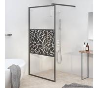 Mur de Douche à L'Italienne Verre et aluminium Équipements salle bain vidaXL vid