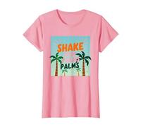 Mur de fête Tropical Shake Your Palms Palms sur la Plage T-Shirt, Femme, Rose, XS