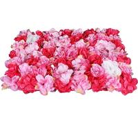 Mur de fleurs en soie, set de 12 pièces pour la décoration intérieure, événements, rose rouge