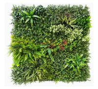 Mur de prairie artificielle - Panneau décoratif vert pour intérieur/extérieur - Prix au m² - Facile à installer - Plantes artificielles réalistes Spécifications techniques : Surface : 1 m x 1 m (panne