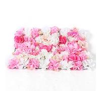 Mur de roses artificielles en 8 pièces, mur de fleurs botaniques roses, panneaux muraux de roses comme arrière-plan de mariage, salles de mariage, studios photo et boutiques de mode