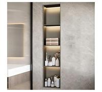 Mur de salle de bain étanche en acier inoxydable avec lumière LED moderne Sto Solut facile à installer Design pour accessoires de douche et de bain