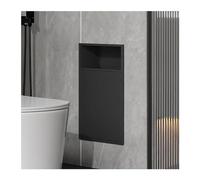 Mur de salle de bain moderne en acier inoxydable - Étagère de douche étanche et poubelle intégrée pour cuisine, salle de bain, chambre à coucher, rénovation de bricolage