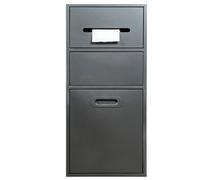 Mur de salle de bain rectangulaire imperméable - Étagères encastrées avec porte, armoire de rangement peu encombrante pour un accès élégant, sans encombrement et facile d'accès