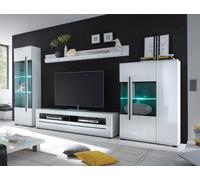 Mur De Salon 4 Pièces Cantara Blanc Moderne 524389