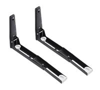 Mur de support micro-ondes, support de montage mural du four - Rack de four pliable 304 en acier inoxydable 8 x 8,5 pouces | Accessoires de rangement de cuisine rétractables Kit de montage à micro-ond