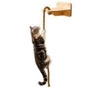 Mur d'escalade Chat Corde, étagère Murale pour et Repos intérieur | Fixation murale, économise place. Corde sisal robuste, griffoir naturel. Idéal appartement, salon, Jouer, grimper, se reposer