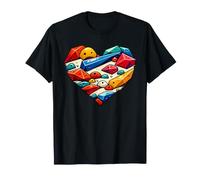 Mur d'escalade Et De Bloc en Forme De Cœur T-Shirt