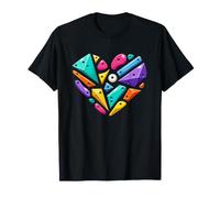 Mur d'escalade Et De Bloc en Forme De Cœur T-Shirt