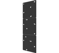 Mur d'escalade Indoor noir + tableau à craies pour enfants avec poignées blanches | Structure d'escalade chambre d'enfant