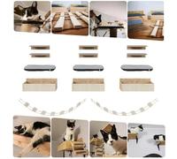 Mur d'escalade pour chat 11 pièces Chaise longue murale Lit pour chat Étagère murale XXL Salon Chambre à coucher