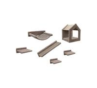 Kerbl Mur d'escalade pour chat Monte Baldo, 6 pièces, gris