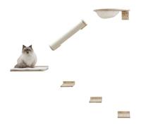 Mur D'escalade Pour Chats Rocky 52x17x37 Cm Naturel Et Blanc Kerbl