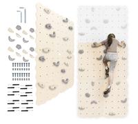 Mur d'escalade pour enfants pour l'intérieur avec poignées, mur d'escalade durable pour enfants en bois naturel, 100% écologique, fabriqué dans l'UE