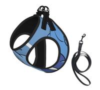 Mur du Morse,Harnais pour Animaux de Compagnie, Harnais réfléchissant réglable pour Chien,S