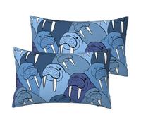 Mur du Morse,Housse de Coussin décorative en Polyester, Douce, 30 x 50 cm