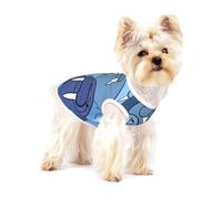 Mur du Morse,T-Shirt sans Manches en Coton pour Animaux de Compagnie, Gilet Respirant, Extensible et Doux,L