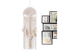 Mur En À Suspendre - Glands Chics En Forme D'arbre, Ornement Tissé Pour Bohèmes, Tapisserie Décorative En Fibre Artisanale, Décoration De Chambre Bohème, Arts Noués Texturés À Suspendre |