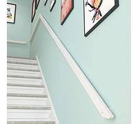 Mur en bois pour escaliers et balcons intérieur/extérieur, longueur réglable de 30 à 600 cm, balustrade robuste avec support mural pour plus de sécurité et de soutien