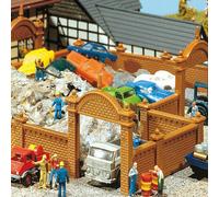 Mur en brique avec 4 entrées 684mm-N-1/160-FALLER 272405