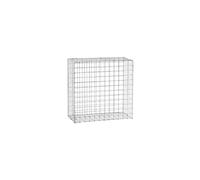 Mur en gabion acier galvanisé cage à pierres panier de gabion de jardin décoratif tirants et crampons inclus 60x60x30 cm