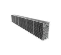 vidaXL Mur de gabion avec couvercle 600x40x100 cm Panier à pierres Jardin/Patio 142530
